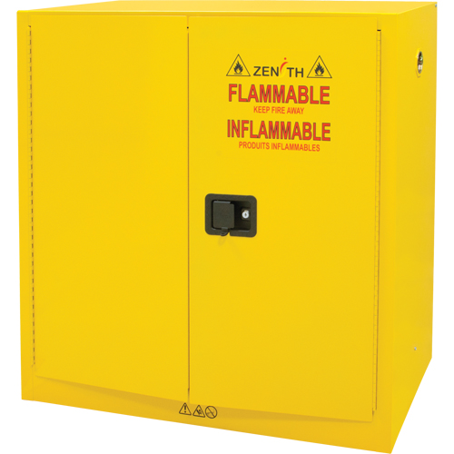 Flammable Storage Cabinet, 30 gal., 2 Door, 43" W x 44" H x 18" D Groupe Generik