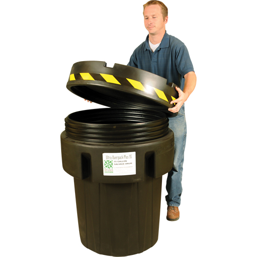 Baril de r&eacute;cup&eacute;ration Ultra-Recycled Overpack, 95 gal., Stationnaire Groupe Generik