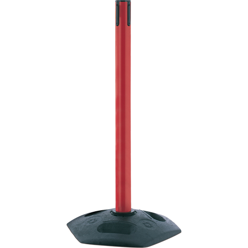 Single Line Heavy Duty Receiver Post, 38" High, Red Groupe Generik