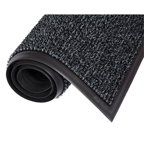 Tapis Astro-Plus, Poly&eacute;thyl&egrave;ne, Grattoir Type, Motif Textur&eacute;, 6-3/10' x 8', Brun Groupe Generik