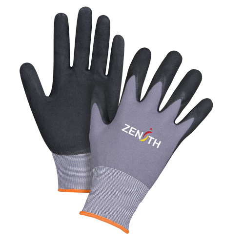 ZX-1 Premium Touchscreen Compatible Gloves, 7/Small, Nitrile/Foam Nitrile Coating, 15 Gauge, Nylon Shell Groupe Generik