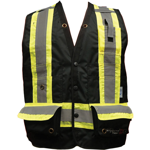 Veste de s&eacute;curit&eacute; ignifug&eacute;e pour arpenteur, Noir, Petit, Polyester Groupe Generik