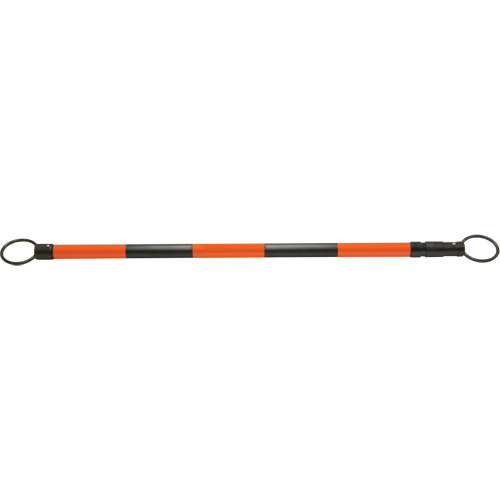 Barre pour c&ocirc;ne de circulation r&eacute;tractable, Longueur d&eacute;ploy&eacute;e de 7' 5'', Noir/Orange Groupe Generik