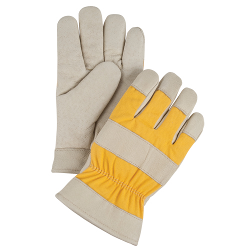 Premium Winter-Lined Work Gloves, Large, Grain Pigskin Palm, Foam Fleece Inner Lining Groupe Generik