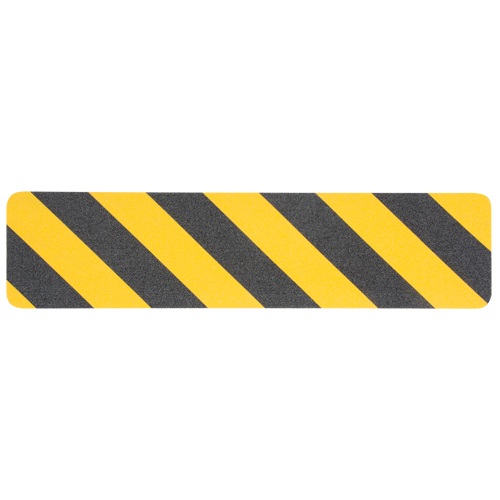Premium Anti-Skid Tape, 6" x 24", Black & Yellow Groupe Generik