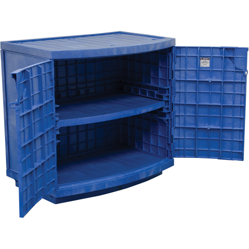 Polyethylene Corrosive/Acid Cabinet, 24 gal., 36" x 35" x 25" Groupe Generik
