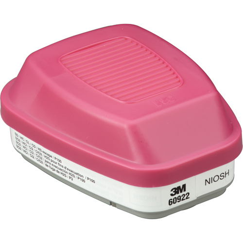 6000 Series Respirator Cartridges, Gas/Vapour Cartridge, Acid Gas/P100 Groupe Generik