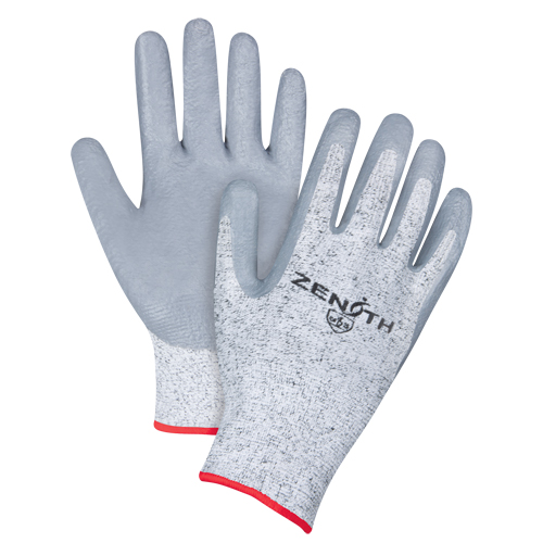 Gants &eacute;lastiques sans coutures r&eacute;sistants &agrave; la coupe, Taille Petit/7, Calibre 13, Rev&ecirc;tement Nitrile, Enveloppe en PEHP, ANSI/ISEA 105 niveau 2/EN 388 niveau 3 Groupe Generik