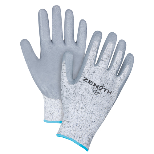 Gants &eacute;lastiques sans coutures r&eacute;sistants &agrave; la coupe, Taille T-Grand/10, Calibre 13, Rev&ecirc;tement Nitrile, Enveloppe en PEHP, ANSI/ISEA 105 niveau 2/EN 388 niveau 3 Groupe Generik