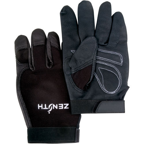 ZM300 Mechanic's Gloves, Grain Leather Palm, Size 2X-Large Groupe Generik