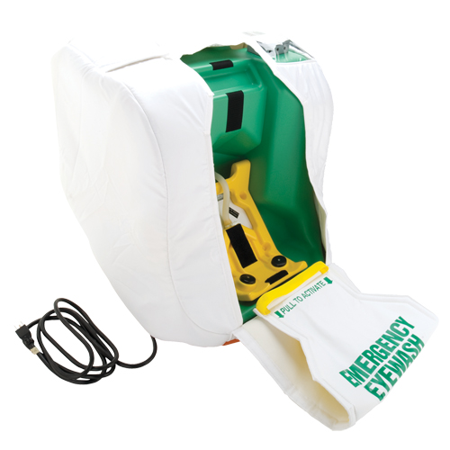 Heated Portable Eyewash Station, Gravity-Fed, 16 gal. Capacity, Meets ANSI Z358.1 Groupe Generik