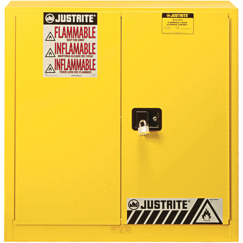 Sure-Grip&reg; EX Flammable Safety Cabinet, 30 gal., 2 Door, 36" W x 35" H x 24" D Groupe Generik