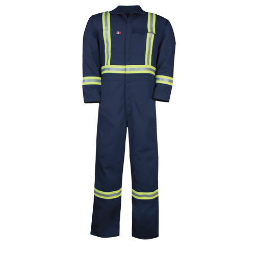 Westex UltraSoft&reg; Unlined Coveralls, Size 34/36, Navy Blue, 12.4 cal/cm2 Groupe Generik