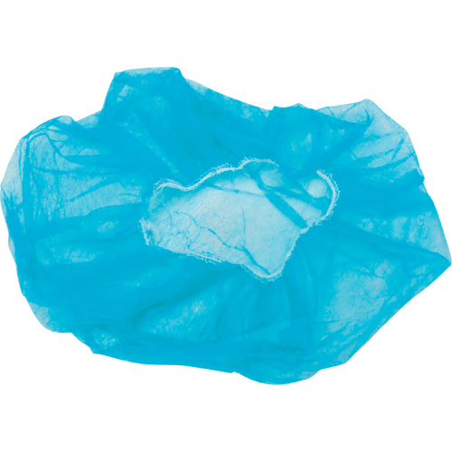 Bouffant Caps, Polypropylene, 24", Blue Groupe Generik