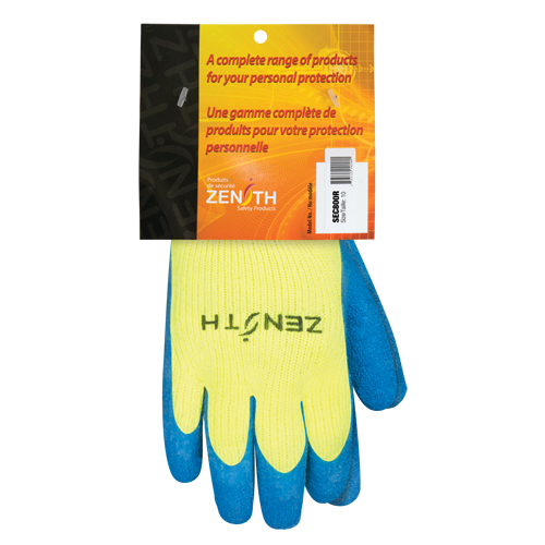Gants haute visibilit&eacute; doubl&eacute;s d'acrylique de caoutchouc naturel, 10, R&ecirc;vetement Latex de caoutchouc, Calibre 7, Enveloppe en Acrylique Groupe Generik