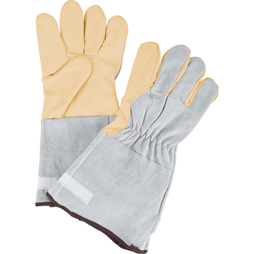 Gants de travail &agrave; ajustement d'usage standard, Grand, Paume en Cuir fleur de vache Groupe Generik