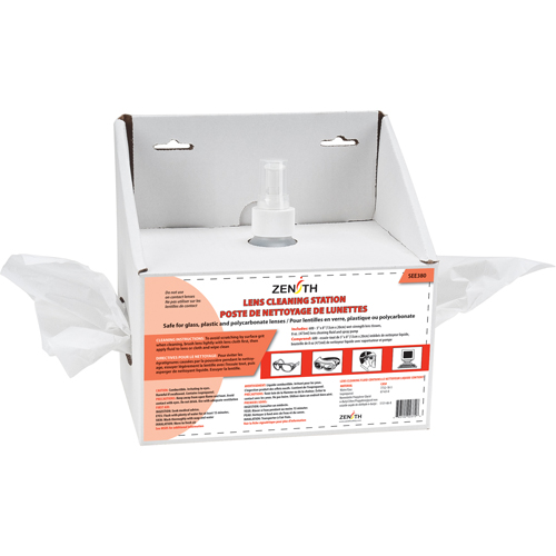 Poste de nettoyage jetables pour lentilles, Carton, 8" lo x 4" p x 8" h Groupe Generik