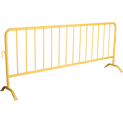 Portable Barrier, Interlocking, 102" L x 40" H, Yellow Groupe Generik