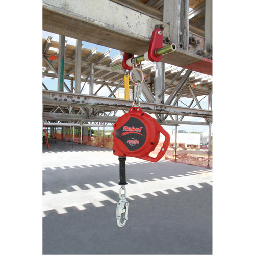 Rebel Self Retracting Lifeline, 33', Galvanized Steel, Swivel Groupe Generik