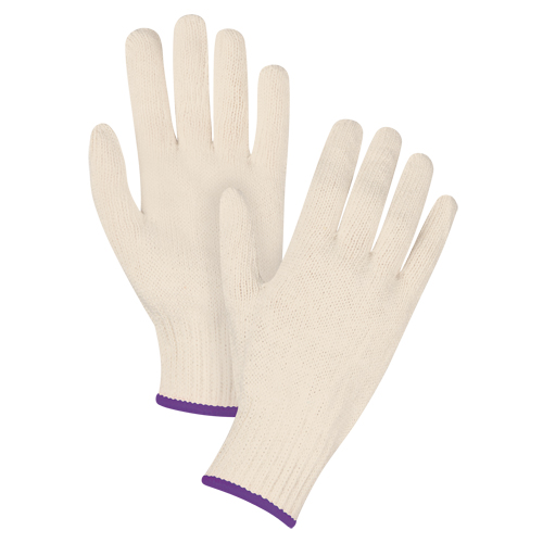 Standard-Duty String Knit Gloves, Poly/Cotton, 7 Gauge, X-Small Groupe Generik