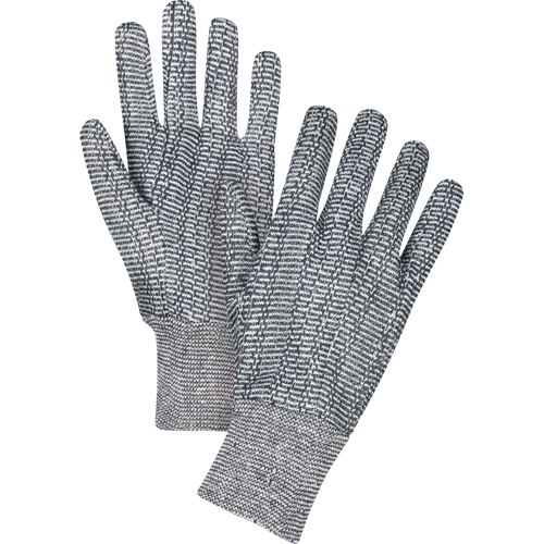 Gants de jersey, Grand, Poivre et sel, Non doubl&eacute;, Poignet en tricot Groupe Generik