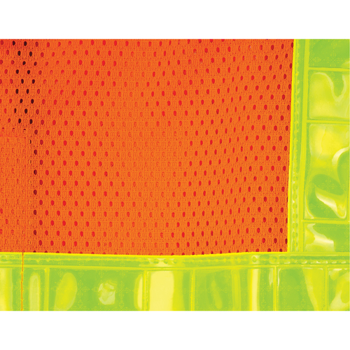 5-Point Tear-Away Traffic Safety Vest, High Visibility Orange, Medium, Polyester Groupe Generik