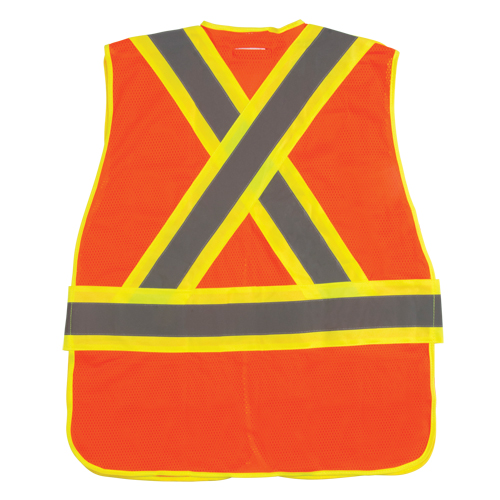 Veste d'arpenteur r&eacute;sistante aux flammes, Orange haute visibilit&eacute;, Moyen, Polyester Groupe Generik