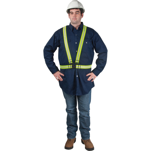 Harnais de s&eacute;curit&eacute; d'usage standard, Jaune lime haute visibilit&eacute;, Couleur r&eacute;fl&eacute;chissante Argent, Moyen Groupe Generik