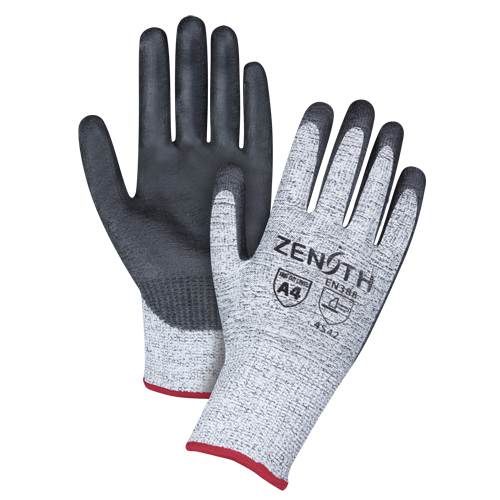 Gants &eacute;lastiques sans coutures r&eacute;sistants &agrave; la coupe, Taille Petit/7, Calibre 13, Rev&ecirc;tement Polyur&eacute;thane, Enveloppe en PEHP, ANSI/ISEA 105 niveau 4/EN 388 niveau 5 Groupe Generik