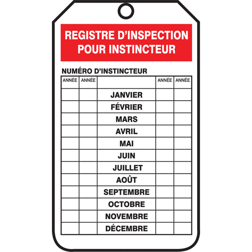 Safety Tags, Cardstock, 3-1/8" W x 5-7/8" H, French Groupe Generik
