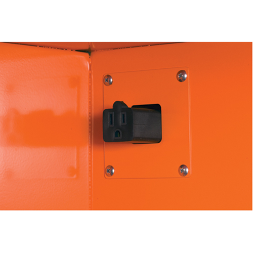 Armoires de rangement pour pr&eacute;paration aux situations d'urgence, Acier, 4 Tablettes, 65" h x 43" la x 18" P, Orange Groupe Generik