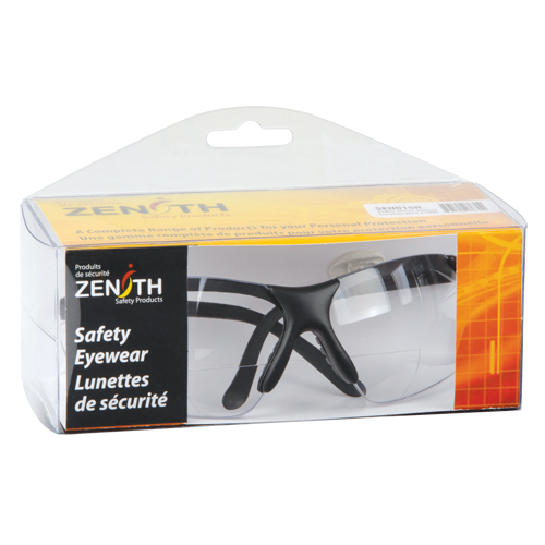 Z1800 Series Reader Safety Glasses, Anti-Scratch, Clear, 2.0 Diopter Groupe Generik