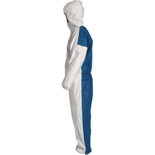 Hooded Coveralls, 4X-Large, Blue/White, Tyvek&reg; 400 D Groupe Generik
