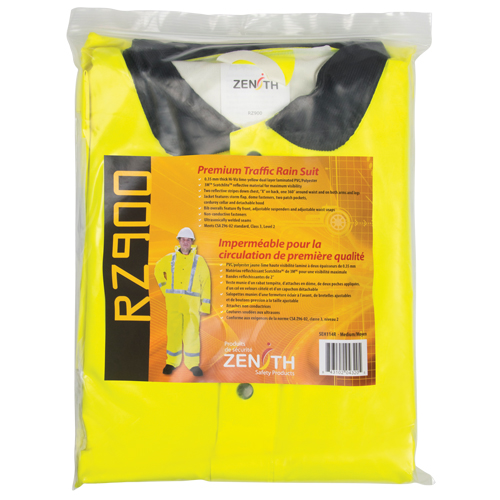 Imperm&eacute;able pour la circulation de premi&egrave;re qualit&eacute; RZ900, Polyester/PVC, Moyen, Jaune lime Groupe Generik