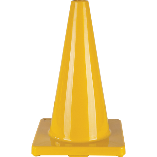 C&ocirc;ne de couleur pour la signalisation, 18", Jaune Groupe Generik