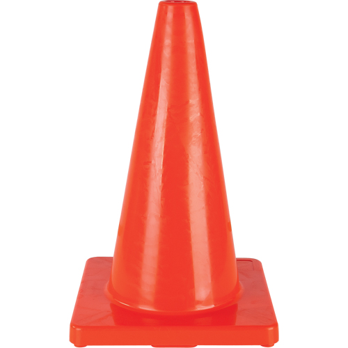 Coloured Traffic Cone, 18", Orange Groupe Generik