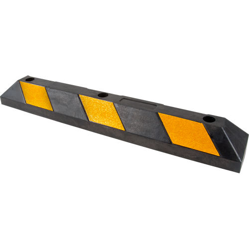 Butoir pour espace de stationnement, Caoutchouc, 3' l, Noir/Jaune Groupe Generik