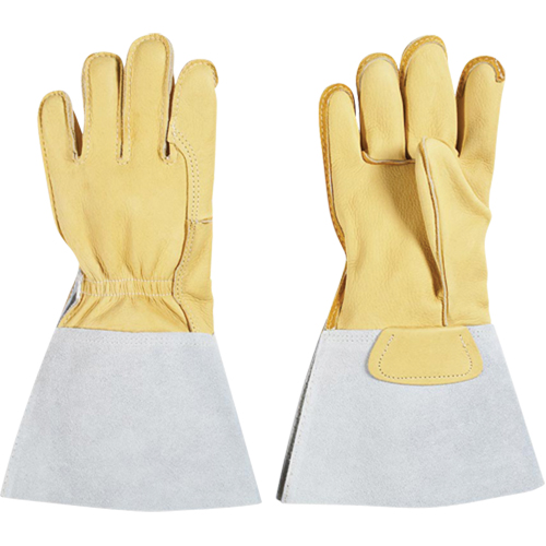 Gants pour monteur de lignes, Grand, Paume en Cuir fleur de vache, Doublure en Coton Groupe Generik