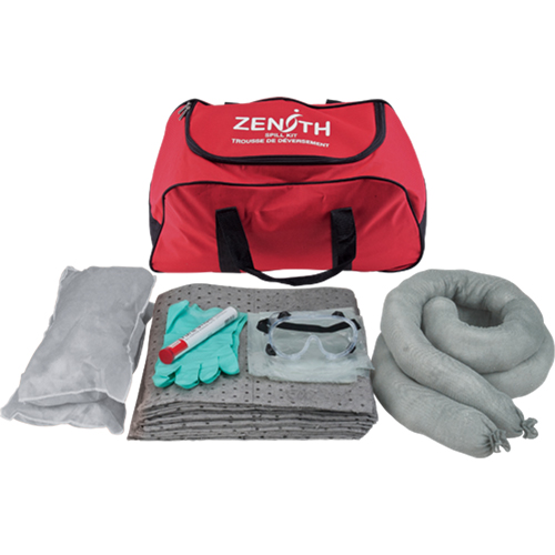Trousse de lutte contre les d&eacute;versements pour v&eacute;hicules, Universel, Sac, Absorbance de 10 gal. US Groupe Generik