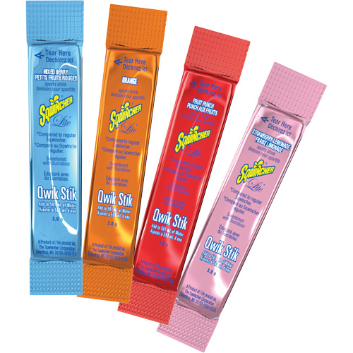 Sqwincher&reg; ZERO&reg; Qwik Stik Rehydration Drink, Powder, Orange Groupe Generik