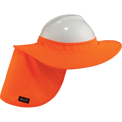 Rebords pour casques de s&eacute;curit&eacute; 6660 Chill-Its, Orange haute visibilit&eacute; Groupe Generik