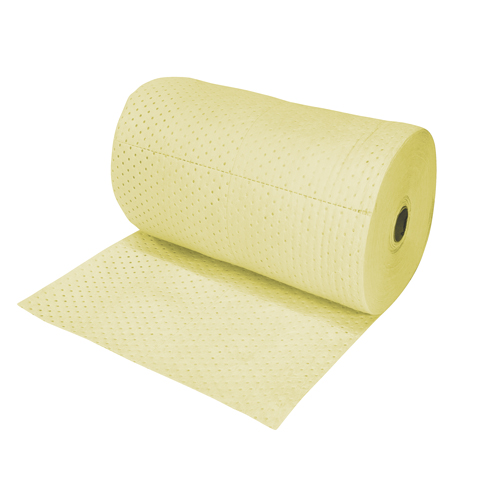 Rouleaux absorbants en fibres fines de calibre industriel, Poids moyen, 150' lo x 30" la, Absorption 50 gal. Groupe Generik