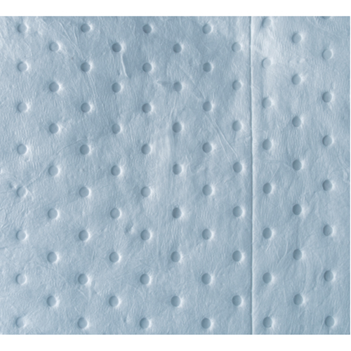 Premium Blue Bonded Sorbent Pads, Oil Only, 15" x 17", 15 gal. Absorbancy Groupe Generik