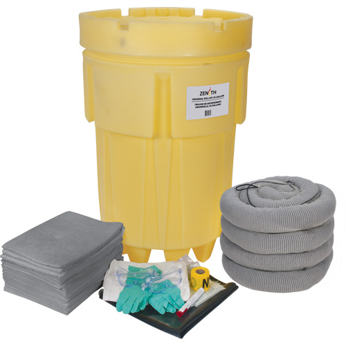 Trousse &eacute;conomique de lutte contre les d&eacute;versements, Universel, Overpack/Baril de r&eacute;cup&eacute;ration, Absorbance de 95 gal. US Groupe Generik