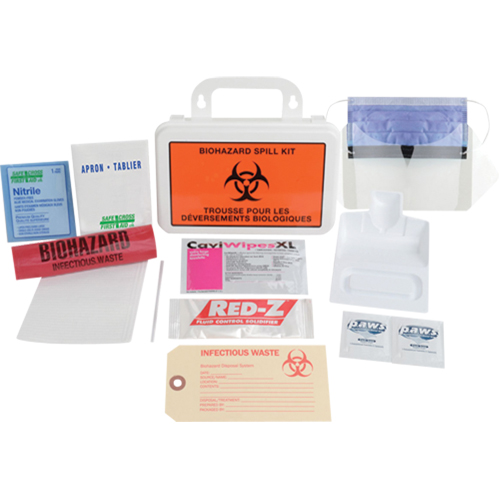 Trousse de luxe de nettoyage de d&eacute;versement, Biorisque, Mallette Groupe Generik