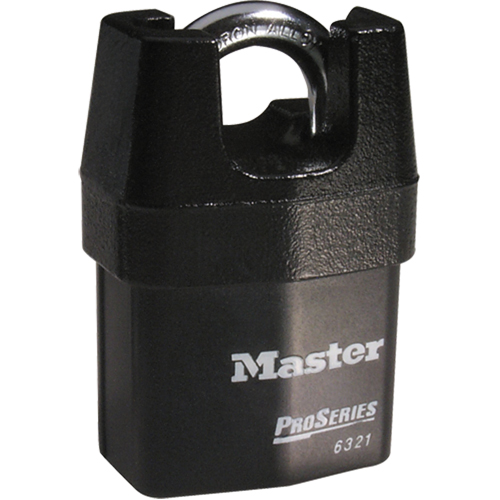 Cadenas prot&eacute;g&eacute; ProSeries, Noir, Cl&eacute;s diff&eacute;rentes, Acier lamin&eacute;, Largeur de 2-3/8" Groupe Generik