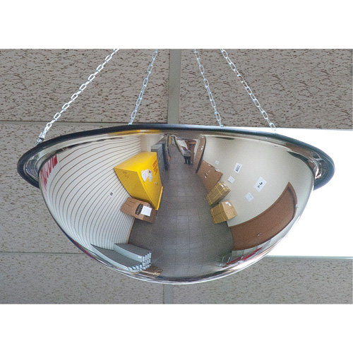Miroir en d&ocirc;me 360°, D&ocirc;me complet, Dessus ouvert, Diam&egrave;tre 20" Groupe Generik