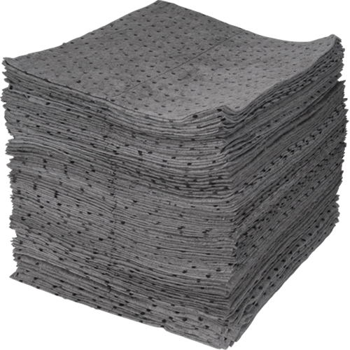 Premium Bonded Sorbent Pads, Universal, 15" x 17", 30 gal. Absorbancy Groupe Generik