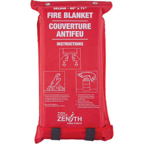 Fire Blanket, Fibreglass, 60"W x 71"L Groupe Generik