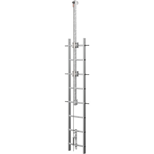 Syst&egrave;me de s&eacute;curit&eacute; continue Vi-Go pour monter aux &eacute;chelles avec traverse automatique, Acier inoxydable Groupe Generik